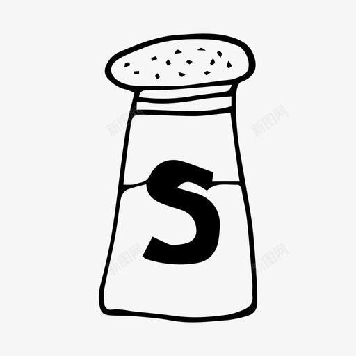 手拿盐吃图标svg_新图网 https://ixintu.com 手拿盐吃
