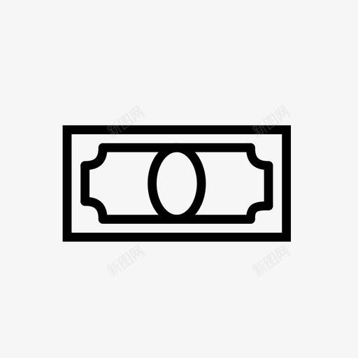 货币付款纸币图标svg_新图网 https://ixintu.com 付款 奇趣商店 投资 现金 纸币 美元 账单 货币