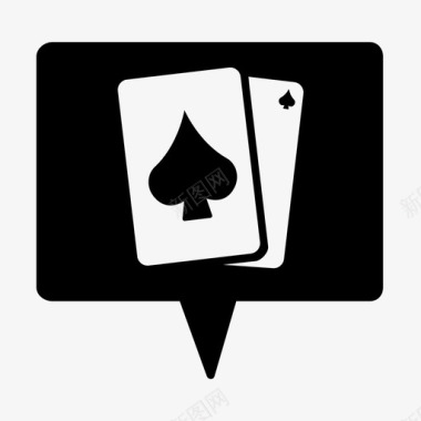 赌场标志扑克图标图标