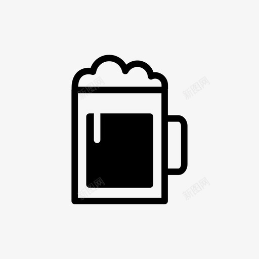 啤酒聚会啤酒杯图标svg_新图网 https://ixintu.com 哥德堡 啤酒 啤酒杯 大浓烈 泡沫 聚会 酒吧 酒精 食物 饮料