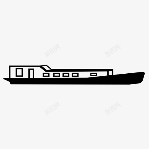 运河船海上荷兰图标svg_新图网 https://ixintu.com 度假 旅行 旅行者 海上 船只 荷兰 运河船 运输