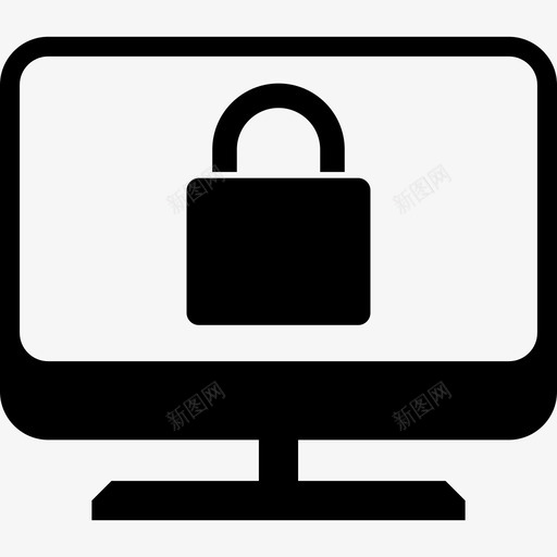 台式电脑锁屏数据图标svg_新图网 https://ixintu.com 台式电脑锁屏 数据