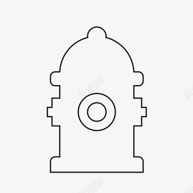 消防栓安全消防员图标图标