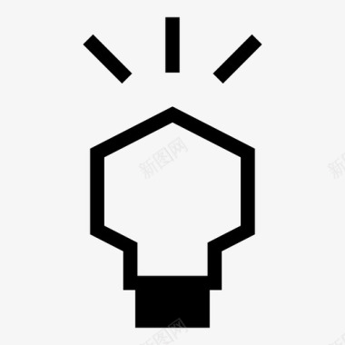 灯泡发明照明图标图标