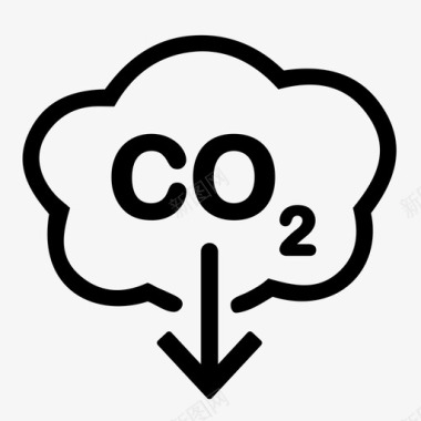 二氧化碳减排图标图标