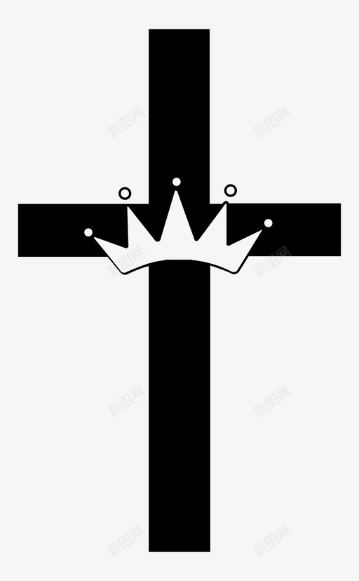 皇冠与十字架英国国教基督教图标svg_新图网 https://ixintu.com 基督教 教会 皇冠与十字架 皇家 英国 英国国教