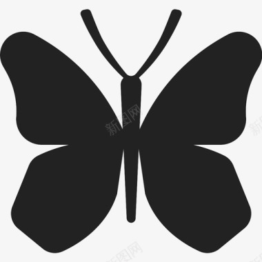 蝴蝶翅膀图标图标