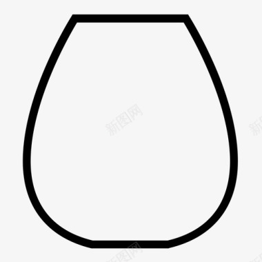 空平酒杯玻璃器皿图标图标