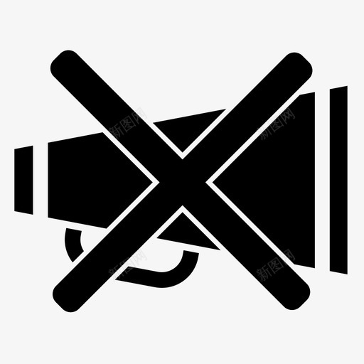 静音促销宣布图标svg_新图网 https://ixintu.com 促销 否 宣布 广告 购物车 静音 音乐关闭