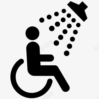 轮椅通道snf座椅图标图标