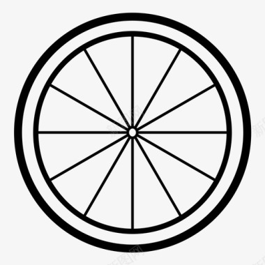 自行车轮子自行车轮胎图标图标