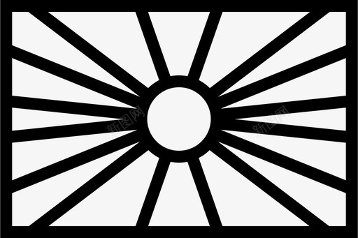 马其顿国旗太阳光线图标图标