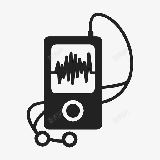 mp3播放器便携式音乐播放器图标svg_新图网 https://ixintu.com mp3播放器 便携式 技术 电子产品 硬件 耳机 音乐播放器 音频