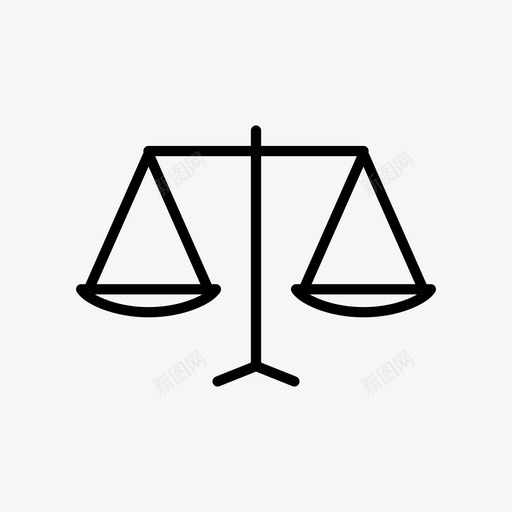 秤平衡比较图标svg_新图网 https://ixintu.com 公正 平衡 比较 法律 秤 重量