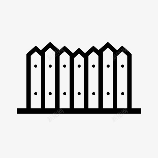 木栅栏栏杆栅栏图标svg_新图网 https://ixintu.com 农场 后院 围墙 建筑物和建筑 木栅栏 栅栏 栏杆 花园