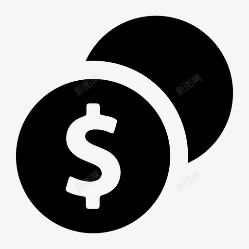 美元硬币货币图标svg_新图网 https://ixintu.com 价值 支付 硬币 绿色 美元 货币 金融 金融业务