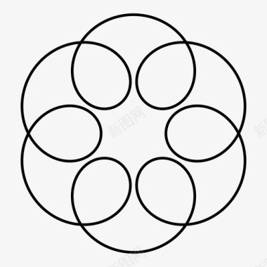 螺旋形对称重复图标图标