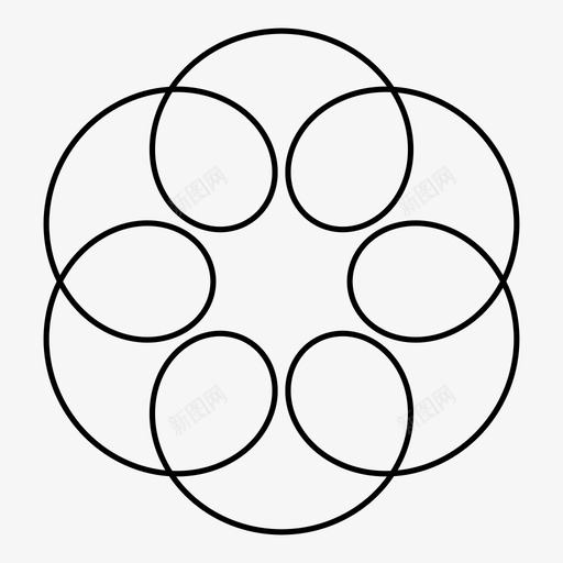 螺旋形对称重复图标svg_新图网 https://ixintu.com 几何花 对称 精致 线条艺术 螺旋形 装饰性 重复 重复图案