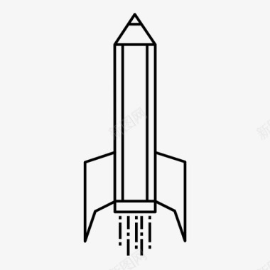 铅笔火箭学校游戏图标图标