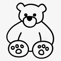 拥抱泰迪熊泰迪熊玩具甜心图标高清图片