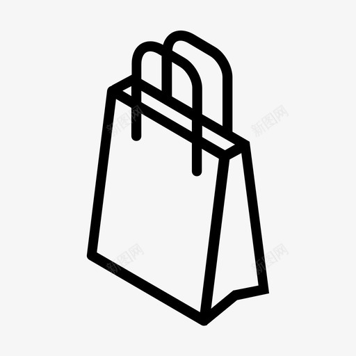 包携带方便图标svg_新图网 https://ixintu.com 包 口袋 多个 携带 方便 等距 购买 购物