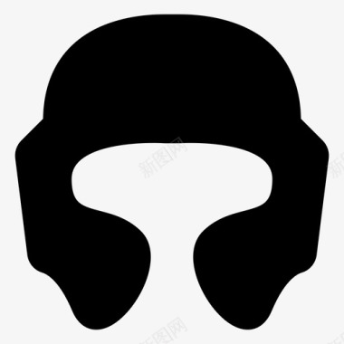 拳击头盔运动盾牌图标图标