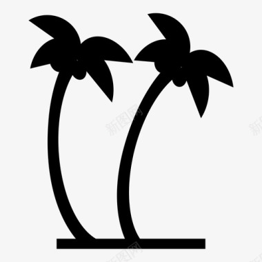 采购产品棕榈树棕榈树椰子图标图标
