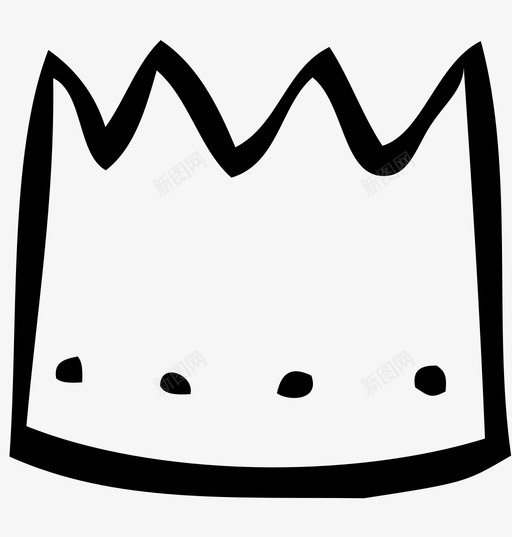 皇冠统治皇室图标svg_新图网 https://ixintu.com 君主制 女王 手绘 权力 王国 皇冠 皇室 统治