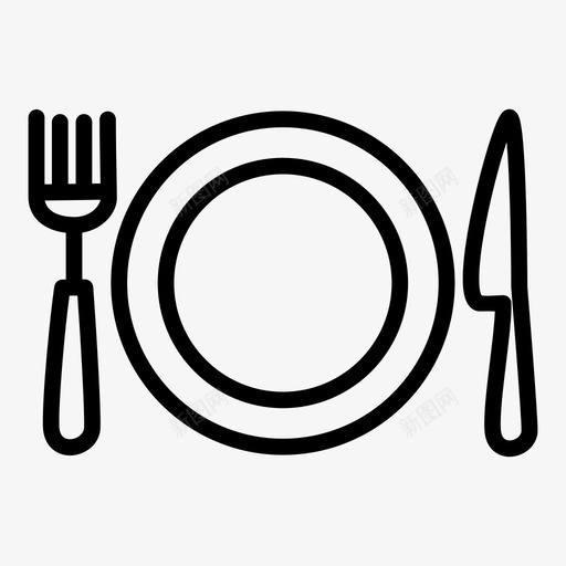 餐桌布置晚餐菜肴图标svg_新图网 https://ixintu.com 午餐 厨房 宴会 晚餐 正式 菜肴 食物吃得好 餐具 餐桌布置