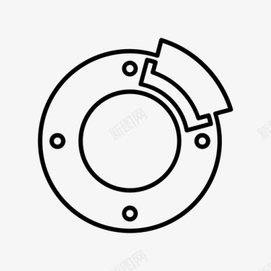 制动系统制动盘汽车图标图标