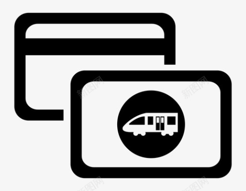 火车票旅行运输图标图标