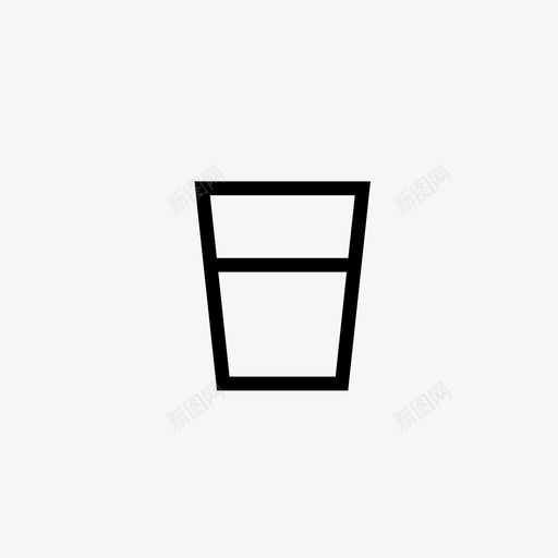 玻璃杯饮料杯子图标svg_新图网 https://ixintu.com 半杯 早餐 杯子 果汁 水 牛奶 玻璃杯 量器 饮料