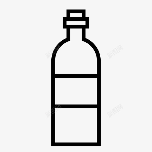 瓶子酒精食物图标svg_新图网 https://ixintu.com 厨房 水 油 玻璃 瓶子 酒精 食物