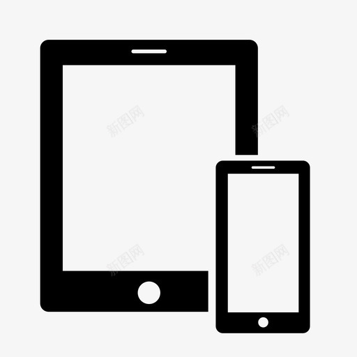 设备平板电脑智能手机图标svg_新图网 https://ixintu.com ipad 兼容性 平板电脑 手机 智能手机 智能设备 触摸屏 设备