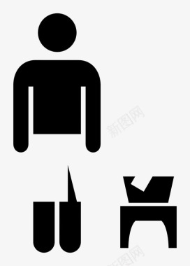 沐浴者日本男士图标图标