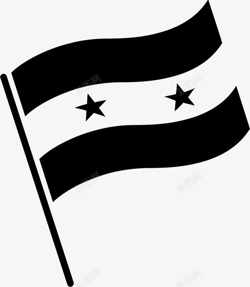 叙利亚国旗符号代表图标svg_新图网 https://ixintu.com 中东 亚洲国旗 代表 叙利亚国旗 国家旗帜 国家符号 国籍 地点 符号