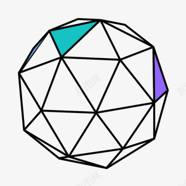五面体十二面体实体形状图标图标