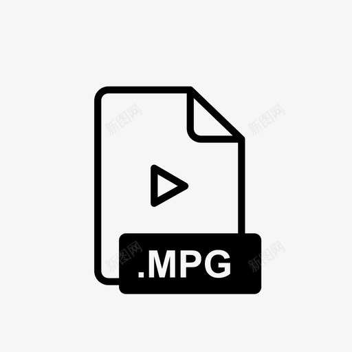 mpg文件程序文件行图标svg_新图网 https://ixintu.com mpg文件 文件 文件扩展名 文件扩展名行图标 文件操作 文件类型 点扩展名 程序文件 行图标