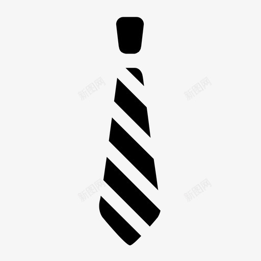 领带商务着装规范图标svg_新图网 https://ixintu.com 商务 正式 正装 男士 着装规范 衬衫 领带