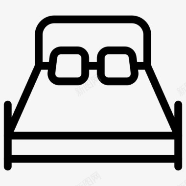 床家具床垫图标图标