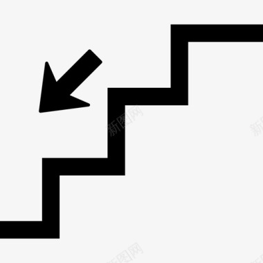 楼梯标志基本应用图标图标