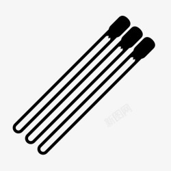 三根火柴火柴烧少图标高清图片