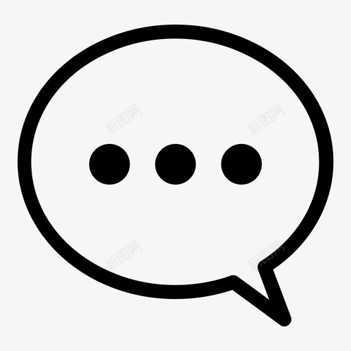 语音泡泡说话对话框图标svg_新图网 https://ixintu.com 交流 单词 对话 对话框 漫画 聊天 语音泡泡 说话
