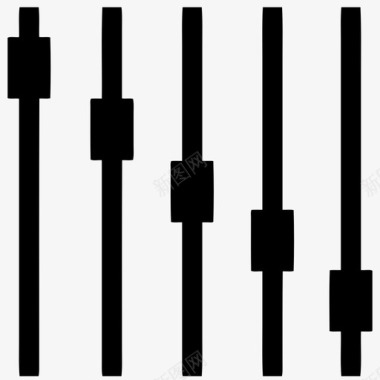 滑块音频均衡器图标图标