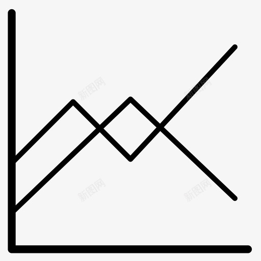 折线图表格堆积图图标svg_新图网 https://ixintu.com 信息图 图表 图表图标 堆积图 折线图 比较 蓝图 表格