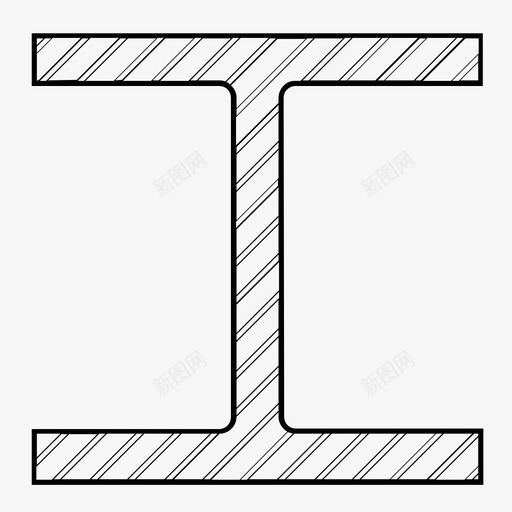 钢梁结构坚固坚固图标svg_新图网 https://ixintu.com 坚固 坚硬 工字钢 建筑 结构坚固 重型 金属 钢梁