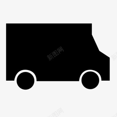 送货车卡车旅行图标图标