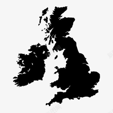 英国英镑地图图标图标