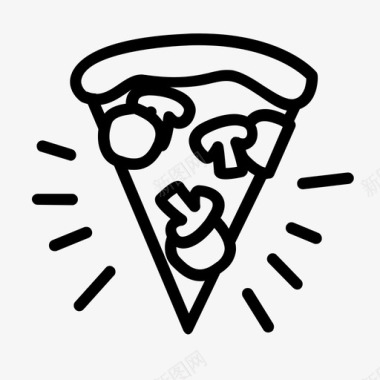披萨外皮食物图标图标