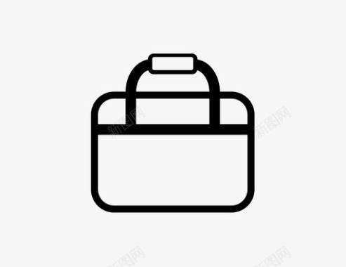 手提包公文包随身携带图标图标